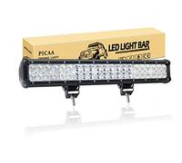 PICAA LED Light Bar 20in 126W Dual Row Spot Flood Beam LED Work Lights Bar Lamp Light for Car Tuck Offroad Driving Lamp SUV UTE 4WD 12V 24V Waterproof Driving Work Lamp 6000K
