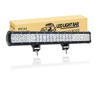 PICAA LED Light Bar 22in 144W Dual Row Spot Flood Beam LED Work Lights Bar Lamp Light for Car Tuck Offroad Driving Lamp SUV UTE 4WD 12V 24V Waterproof Driving Work Lamp 6000K