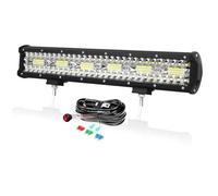 PICAA LED Light Bar, 360W 17 inch Spot Flood Combo Bar With Wiring Harness Waterproof Triple Rows Driving Off-Road Fog Light Truck Car ATV SUV UTE Boat 12v 24v
