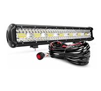 PICAA LED Light Bar 4x4, 420W 20 inch Spot Flood Combo Bar With Wiring Harness Waterproof Triple Rows Driving Off-Road Fog Light Truck Car ATV SUV UTE Boat 12v 24v