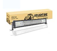 PICAA LED Light Bar 7D Tri-Row 22in 270W Spot Flood Combo Beam LED Work Lights for Car Truck Offroad Driving Lamp SUV UTE 4WD 12V 24V Waterproof 6000K