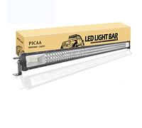PICAA LED Light Bar 7D Tri-Row 50in 648W Spot Flood Combo Beam Work Lights for Car Truck Offroad Driving Lamp SUV UTE 4WD 12V 24V Waterproof 6000K