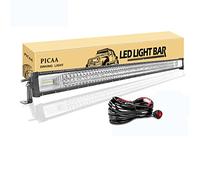 PICAA LED Light Bar 7D Tri-Row 52in 675W Spot Flood Combo Beam LED Work Lights Bar Lamp Light with wire for Car Truck Offroad Driving Lamp SUV UTE 4WD 12V 24V Waterproof Driving Work Lamp 6000K