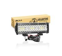 PICAA LED Light Bar 8D Tri-Row 9in 180W Spot Flood combo Beam LED Work Lights Bar Lamp Light for Car Tuck Offroad Driving Lamp SUV UTE 4WD 12V With Wiring Waterproof Driving Work Lamp 6000K