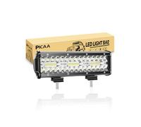 PICAA LED Light Bar 8D Tri-Row 9in 180W Spot Flood combo Beam LED Work Lights Bar Lamp Light for Car Tuck Offroad Driving Lamp SUV UTE 4WD 12V 24V Waterproof Driving Work Lamp 6000K