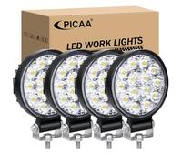 PICAA Mini 4pcs 3.2 Inch 42W Spot Led Work Light, 6000K White LED Light Bar Car Driving Fog Lamp for Offroad 4x4 Truck SUV ATV UTV Motorcycle 12V 24V