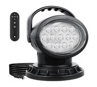 PICAA Strong Magnetic Emergency LED Search Light, 38W Strobe Car Spotlight | with Remote Control, LED Work Light 12V, Camping Boating Hunting