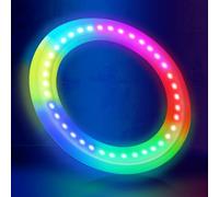 Picabika LED Flying Disc Toys for Kids Adults, Rechargeable 6 Lighting Smart Modes Flying Ring for Boys Girls, Holiday Birthday Gift for Camping Outdoor Beach Toy, 175g