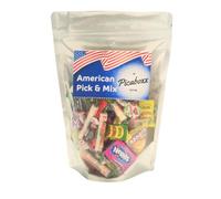 Picaboxx | 41 Pieces of Pick & Mix American Sweets | American Sweets Gift Pouch | Mystery Treats Bag | Collection of American Candy | Sweet Treat Hamper | Candy Selection Pack