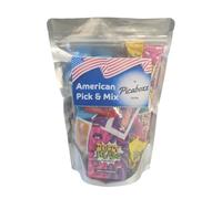 Picaboxx | 60 Pieces of Pick & Mix American Candy | American Sweets Pouch | Mystery Munch Pack | Collection of American Sweets | Sweet Treats Collection | USA Treats Pack
