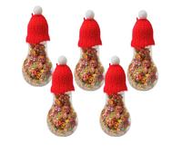Picaboxx | Christmas | Merry Mini Sweets Bottles | Candy Bulb with Assorted Candies |American Candies | Light Bulb Candy Jars | Christmas Candy Gift | Assorted Candies (Pack of 5)