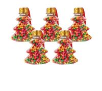 Picaboxx | Christmas | Xmas Tree Mini Sweets Bottles | Christmas Tree-Shaped Candy Bottle |American Candies | Mini Tree-Shaped Bottles | Christmas Candy Gift | Assorted Flavours (Pack of 5)