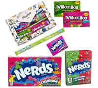 Picaboxx | Nerds | Laffy Taffy Rope | Mike & Ike | Gift Box | American Sweets | American Candy | Assorted Flavour | Soft & Hard Candy Gift Box | Pack of 1 | Weight 339g