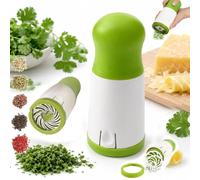 Picador De Cilantro and Spice Grinder, Manual Herb Grinder, Stainless Steel Blade Fresh Leaf Spice Chopper, Twist Hand Cilantro Parsley Mincer, Detachable Kitchen Herb Mill ，1 Pcs