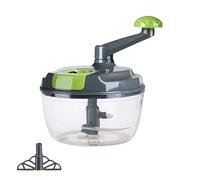 Picadora Manual Alimentos - (18.5 x 22 cm) Cortadora Verduras Multifuncional | Picadora De Mano Con Manivela | Mango Plegable Contenedor Extraíble | Ajo Frutas Frutos Secos Cocina