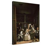 PICANOVA - Diego Velázquez - Las Meninas 30x40cm - Premium Canvas Art Print - Canvas Print Wall Art Decor Picture Stretched on Wooden Frame as Gallery Artwork - Classical Art Collection