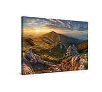 PICANOVA - Mountain View From Peak Chleb 60x40cm - Premium Canvas Art Print - Canvas Print Wall Art Decor Picture Stretched on Wooden Frame as Gallery Artwork - Mountains Collection