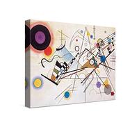 PICANOVA - Wassily Kandinsky Wall Art - Composition VIII 40x30cm - Premium Canvas Print - Wall Decor Picture Stretched on Wooden Frame as Gallery Artwork - Classical Art Collection