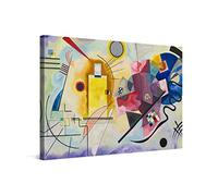 PICANOVA - Wassily Kandinsky - Yellow Red Blue 120x80cm - Premium Canvas Art Print - Canvas Print Wall Art Decor Picture Stretched on Wooden Frame as Gallery Artwork - Classical Art Collection