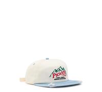 Picante Peaks Crew Embroidered Cotton and Denim cap - Cream - One Size