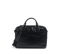 Picard Buddy Men's Laptop Bag Made of Buffalo Leather, One Size, Large, Width 7 cm, Height 27 cm, Length 39 cm, with Zip, Business, Black, Standard Size, Briefcase