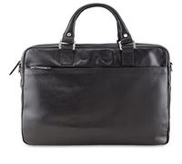 Picard Buddy Men's Laptop Bag Made of Buffalo Leather, One Size, Large, Width 7 cm, Height 27 cm, Length 39 cm, with Zip, Business, Black, Standard Size, Briefcase