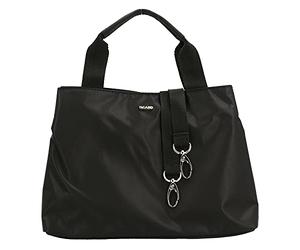 Picard Happy Women's Nylon Handbag, Small, Medium, with Magnetic Closure, Handbag, Everyday, Going Out, Travel, black, 28x19x10, Women's Synthetic Bags