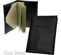 Picard Leather Passport Case Travel Document Holder New