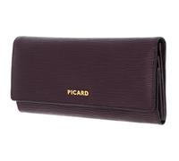 Picard Leather Purse Calais 1 Flap Wallet Vino Purple