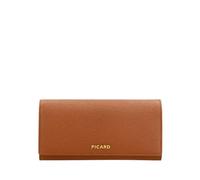 Picard Leather Purse Cross Body Bag Viora 1 Long Wallet Cognac Light Brown