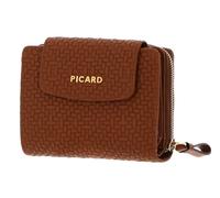 Picard Leather Purse Day Trip 1 Zip Wallet Cognac Brown