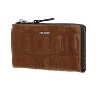 Picard Leather Purse Key Largo 1 Zip Wallet Cognac Light Brown