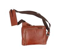 Picard Men's Cross-Body Shoulder Bag Buddy Made of Genuine Leather, Small, Width 2.5 cm, Height 21 cm, Length 27 cm, with Zip, Everyday, Outdoor, Cognac, Standard Size, Shoulder Bag