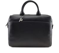 Picard Milano Unisex Briefcase Made of Cowhide Leather with Zip Briefcase Business, black, 0