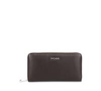 Picard Purse Bingo Zip Around Wallet Cafe Dark Brown
