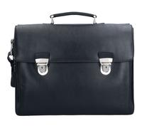 Picard Briefcase Toscana – Men's Cowhide Leather with Buckle, 42 cm Laptop Compartment, Black