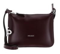 Picard Vino Black Tie Handbag Wine Red