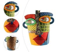 Picasso Brutalist Abstract Beauty Face Flower Pot,Handmade Face Flower Pot Head Planters For Indoor Plants,Unique Funny Planters Decoration Flower Resin Flower Pot,Home Art Decor (Style B)