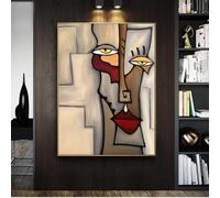 Picasso Classical Art Paintings Print on Canvas Posters and Prints Abstract Famous Wall Art Pictures For Living Room(80x107cm(31x42in)/InnerFrame)