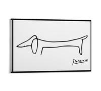 Picasso Minimalist Dog Line Drawing Art Canvas Home Decorative Print 12x18inch(30x45cm)
