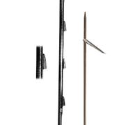 Picasso Platinum Sandvik Euro Shark Fins 7 Mm Single Flopper Spearshaft Brown,Black 180 cm