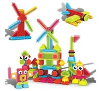 Picasso Toys112pcs Hedgehog Blocks STEM Building Tiles Set Construction Learning Toy Stacking Interlock Block, Creativity Beyond Imagination, Inspirational, Recreational, Educational PTB112