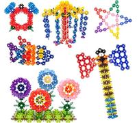 PicassoTiles Building Chips 600 Pieces Interlocking Construction Chips Creative Disc Block Toy Set STEM Learning Toys for Early Education and Child Brain Development Kids Boys Girls Age 3 and Up PTF60