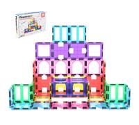 Picasso Tiles Artistry Magnetic Tiles Set 42 Pieces (pt42) Construction Game