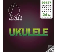Picato 99127 24-24 Ground Nylon Tie End Ukulele Strings, Set of 4 Pieces