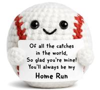 PICAYO Crochet Baseball Gifts for Him Her Boyfriend Girlfriend | Positive Christmas Anniversary Valentines Birthday Stocking Stuffers Love Gift for Him Her Men Women Wife Husband