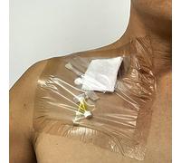 PICC Line Bandage Protector Shield for Shower - Transparent Film PD Wound Dressing Barrier, Waterproof, 7Pcs (7x7")