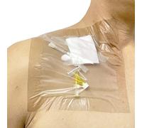 PICC Line Shower Bandage Protector Shield, Waterproof Transparent Film Wound Dressing Barrier, 7 Pcs (7"x7")