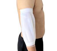 PICC Line Shower Cover Waterproof Elbow Dressing & PICC Line Protector for Showering, Medical Silicone Arm Sleeve to Keep IV Lines & PICC Lines Dry, Attached with 2 Cotton Arm Liners (S (8.5"-10.2"))
