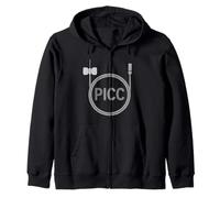 PICC Nurse Vascular Access Nursing Team Medical Assistant Zip Hoodie